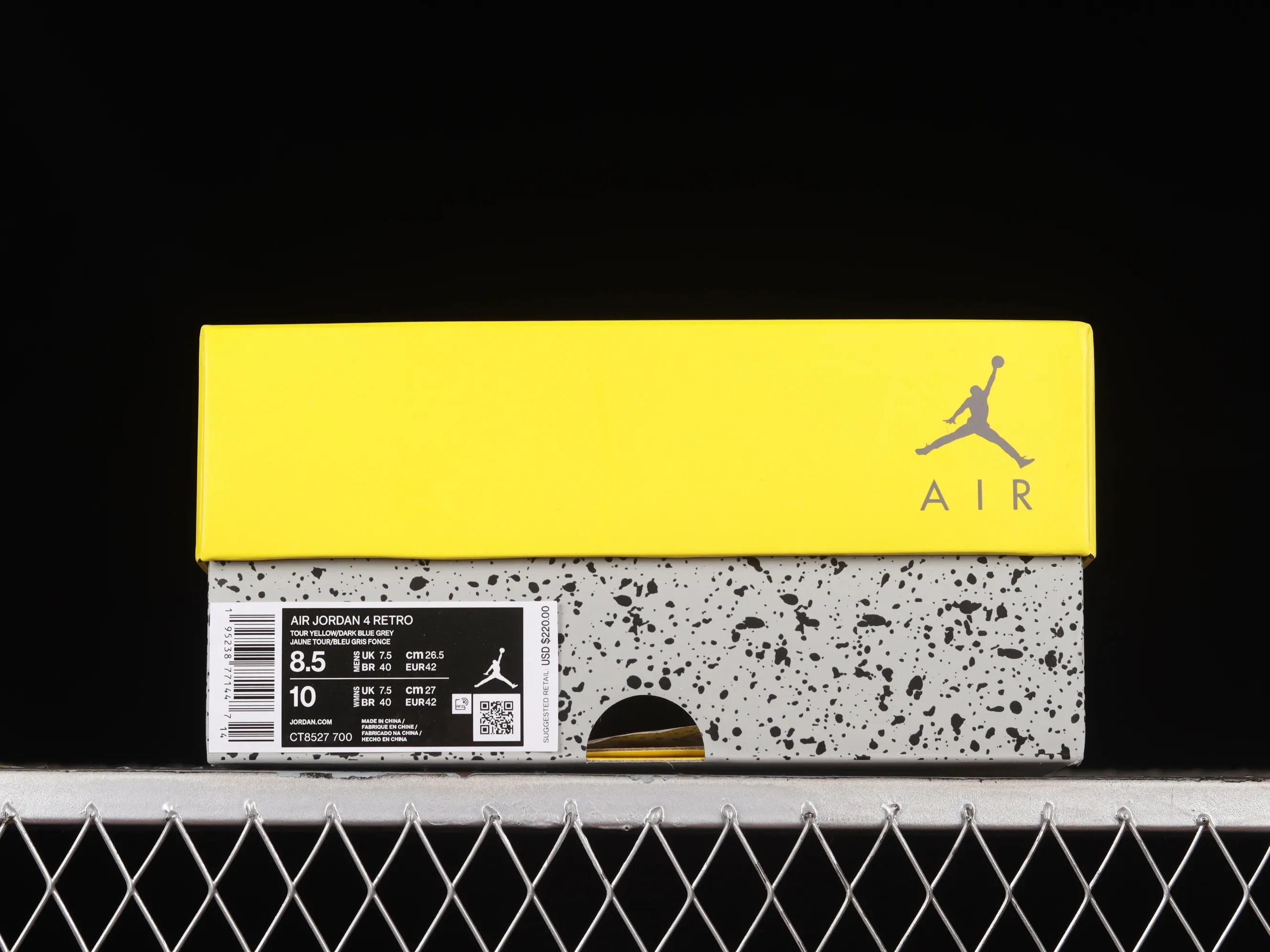 All categories Air Jordan Jordan series basketball shoes Air Jordan 4 LJR version Air Jordan 4 Retro "Lightning" AJ4 Joe 4 replica white and yellow electric mother CT8527-700
